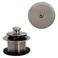 thumbnail image 1 of Westbrass Twist & Close Bathtub Drain Trim with One-Hole Overflow Cover, Stainless Steel, 1 of 12