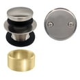 thumbnail image 1 of Westbrass Universal 1-3/8" Tip-Toe Bathtub Drain with Two-Hole Faceplate and 1-1/2" Adapter, Polished Nickel (50-Pack), 1 of 11