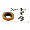 thumbnail image 1 of Westbrass W  Compression Lever Handle Angle Stop Toilet Installation Kit - Satin Nickel, 1 of 1
