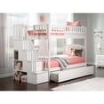 thumbnail image 1 of AFI Westbrook Staircase Bunk Twin over Twin with Twin Size Urban Trundle Bed, White, 1 of 9