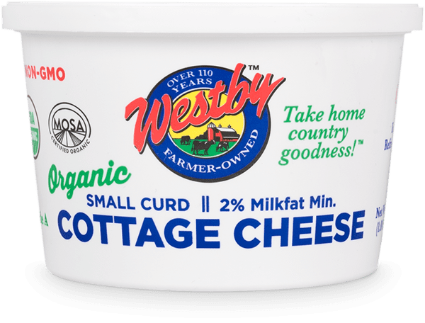 Westby 2% Milkfat Small Curd Organic Cottage Cheese, 16 oz