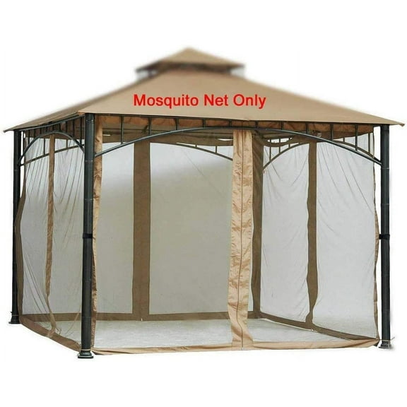 Westcharm 10x10 Gazebo Universal Replacement Mosquito Netting Screen Walls, Set of 4 Panels (Gazebo Mosquito Net Only)