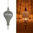 thumbnail image 1 of Westcharm Antique Silver Oriental Moroccan Pendant Light Ramadan Hanging Candle Lantern - Extra Large, 1 of 9
