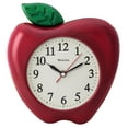 thumbnail image 1 of Westclox 10" 3D Apple Wall Clock, 1 of 2