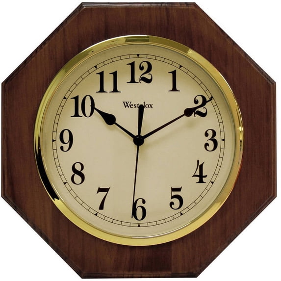 Westclox 10 in. Octagon Wall Clock