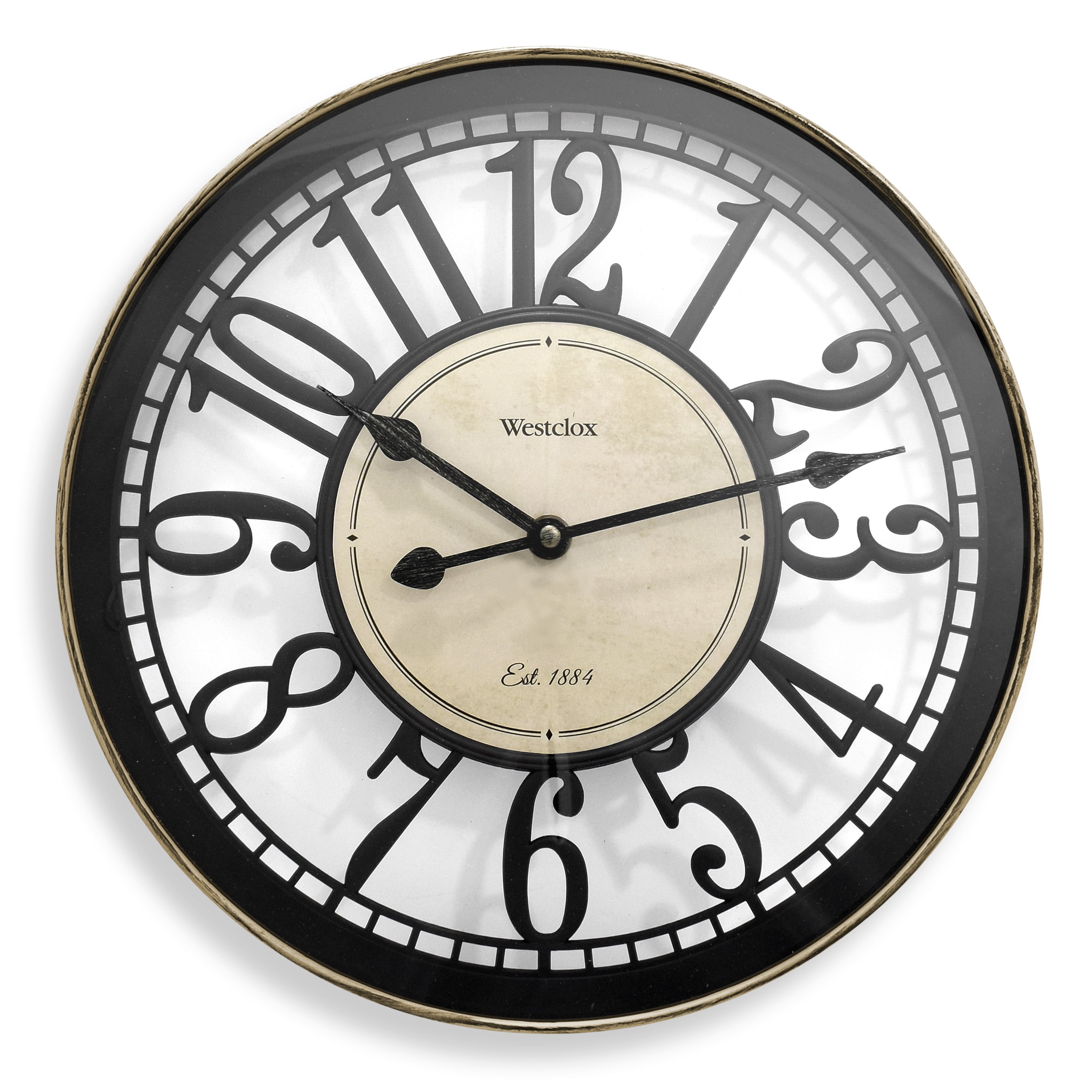 Westclox 12" Multicolored Open Dial Wall Clock