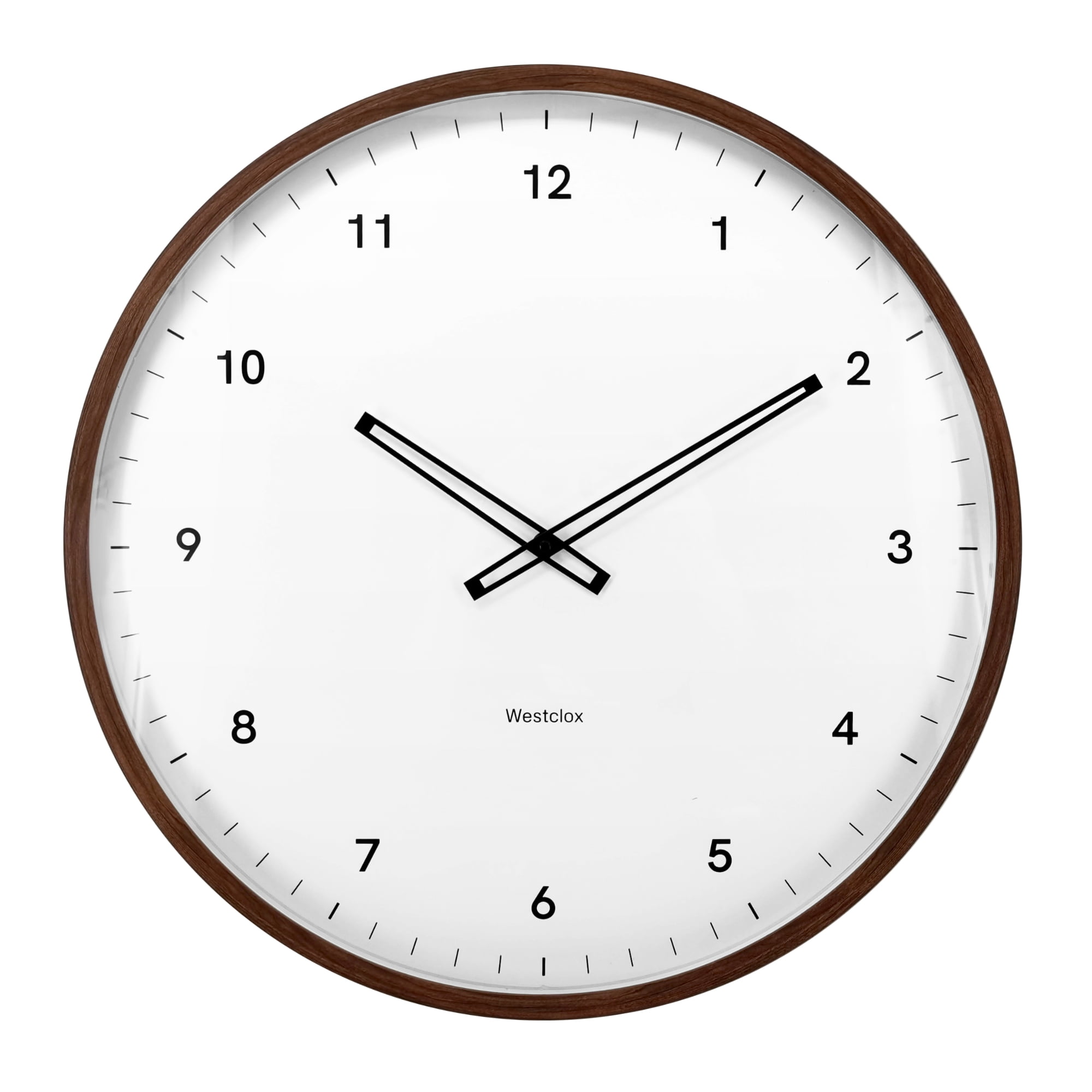 Westclox 12" Contemporary Minimal Woodgrain Wall Clock with Quartz Accuracy