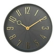 thumbnail image 1 of Westclox 12" Gray & Gold Modern Analog QA Wall Clock, 1 of 5