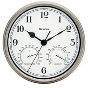 Westclox 12" Metal Indoor/Outdoor Wall Clock