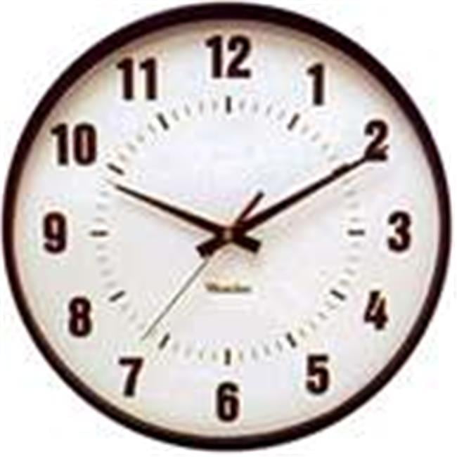 Westclox 14" Black and White Round Analog Wall Clock