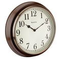 thumbnail image 1 of Westclox 15.5" Round Woodgrain Look Analog QA Wall Clock, 1 of 5