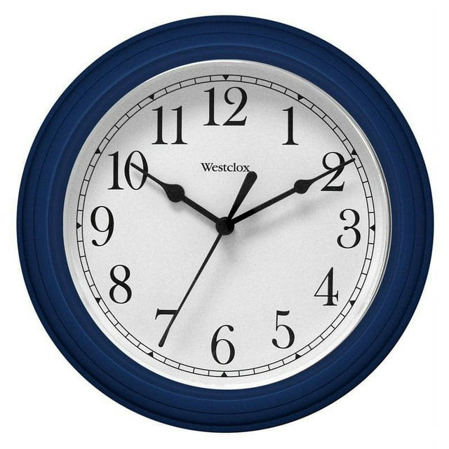 Westclox 46985 Simplicity 9 Inch Round Wall Clock- Blue