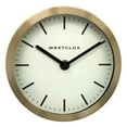 thumbnail image 1 of Westclox 6" Metal Gold Analog Quartz Accurate Table/Wall Clock - Accurate Timekeeping, 1 of 6