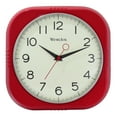 thumbnail image 1 of Westclox 9.5" Red Square Retro Analog QA Wall Clock, 1 of 6