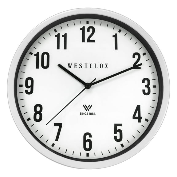 9" SIMPLE WHITE WALL CLOCK