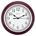 thumbnail image 1 of Westclox 9 inch Burgundy Round Simplicity Analog QA Wall Clock, 1 of 5
