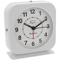 thumbnail image 1 of Westclox Analog QA Loud Alarm Clock with White Square Metal Case, 4.3W x 2D x 4.6H In., 1 of 3
