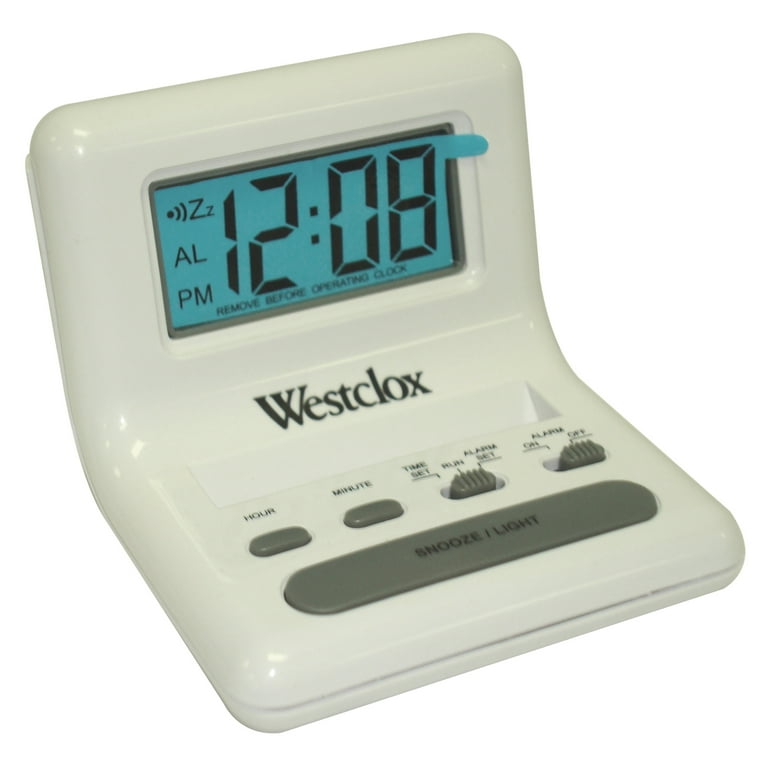 Westclox Blue LCD Alarm Clock, 47539A - Walmart.com