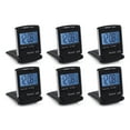 thumbnail image 1 of Westclox Folding Travel Alarm Clock Digital LCD Battery Operated Black, 6-Pack, 1 of 7