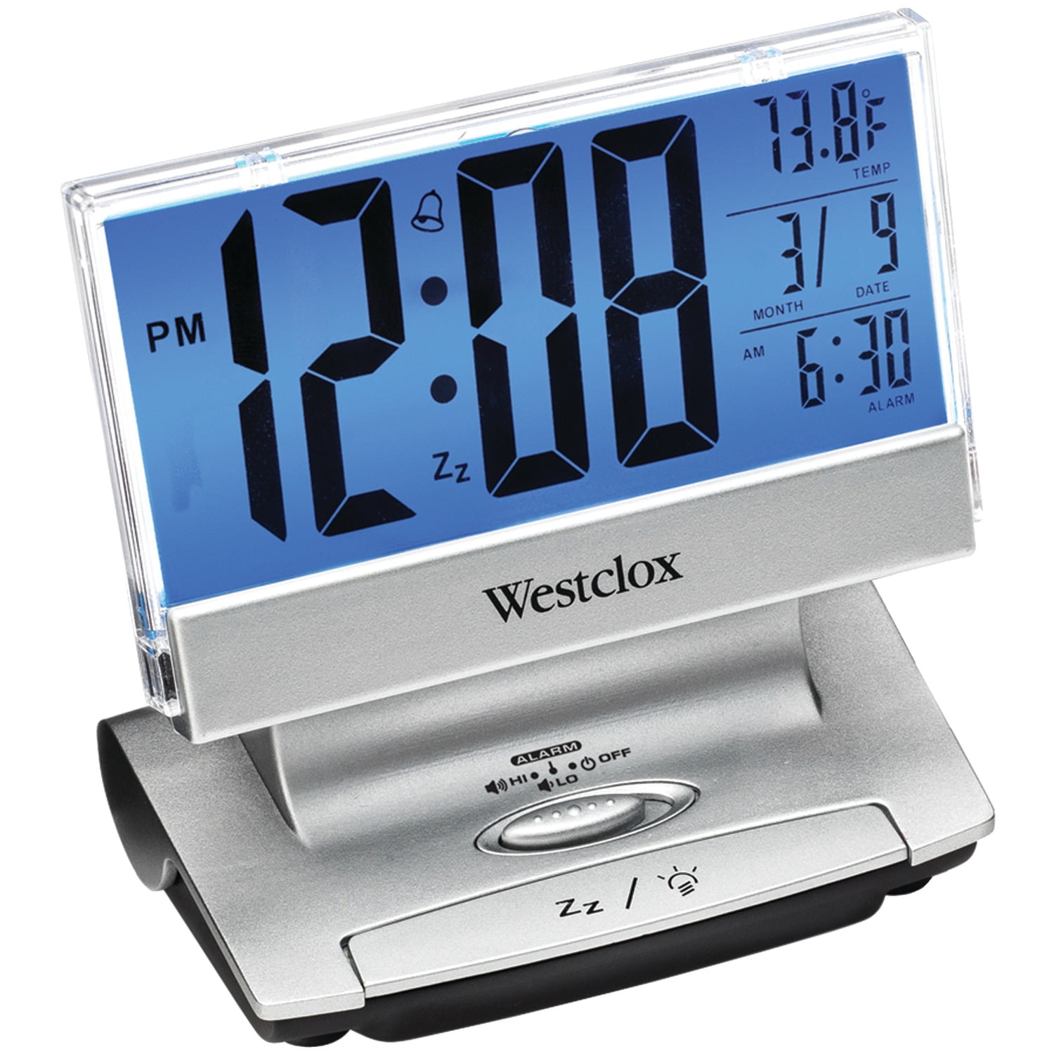 Westclox LCD Alarm Clock, 72021X