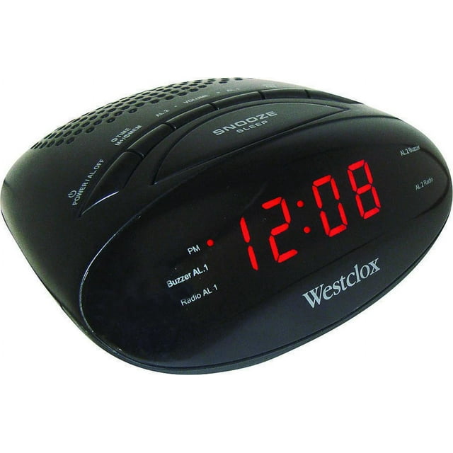 Westclox SXE86001X Sxe Led Clock Radio With Usb Port, Digital Display
