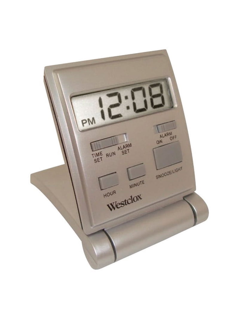 Westclox Silver Travelmate Travel Alarm Clock 47508S Amazon Asin