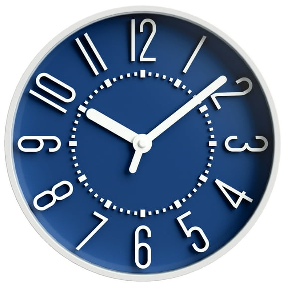 Westclox Storm Blue 10" Analog QA Wall Clock - Accurate and Stylish Timekeeping, 10 in. Diam. x 1.4