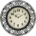 thumbnail image 1 of Westclox Wrought Iron Style 12" Round Wall Clock, 1 of 9