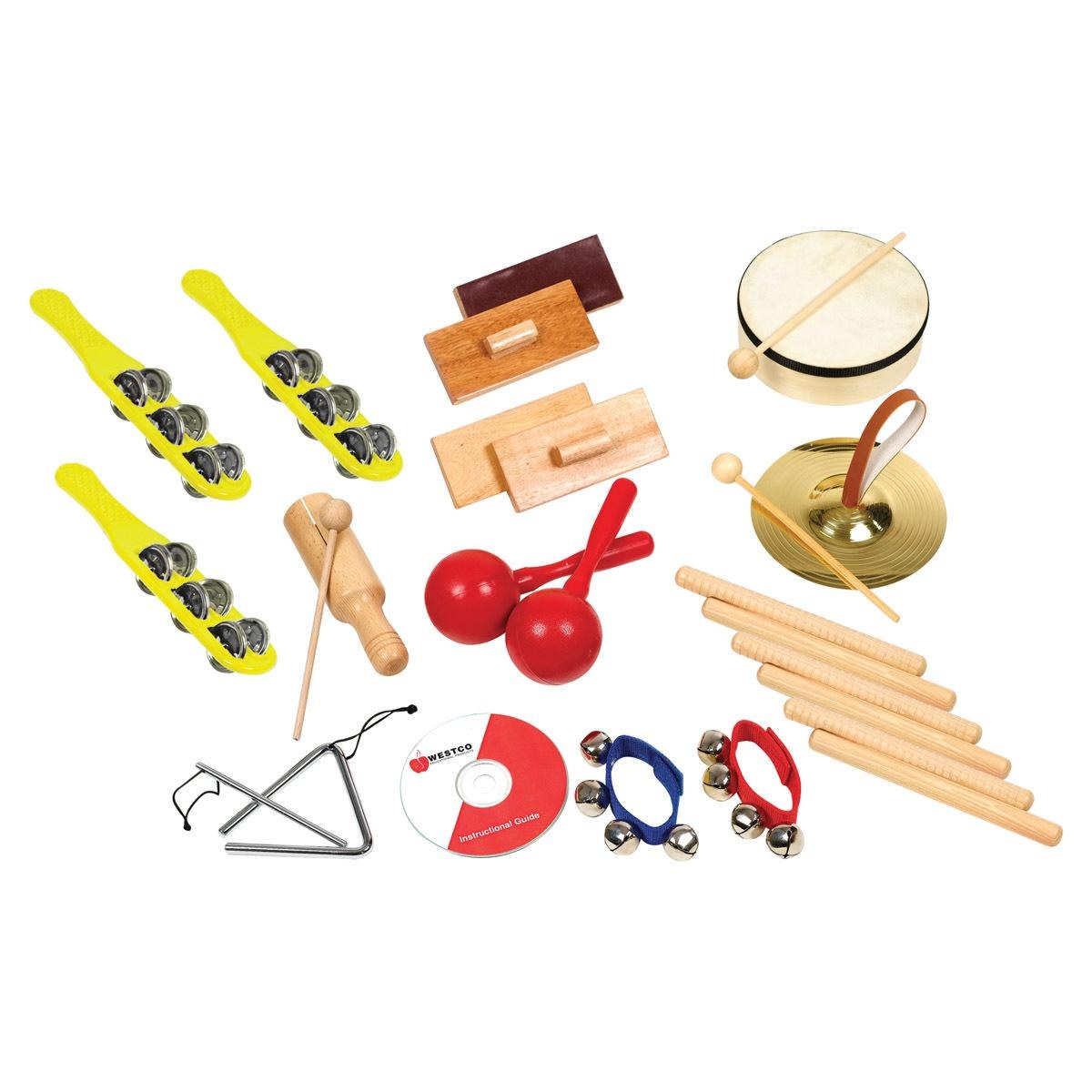 Westco 15-Player Rhythm Band Kit with 15 Instruments