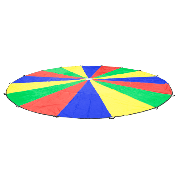 Westco 20' Play Parachute with 16 Handles: Heavy-Duty 70 Denier Nylon, Versatile for Music & Learning