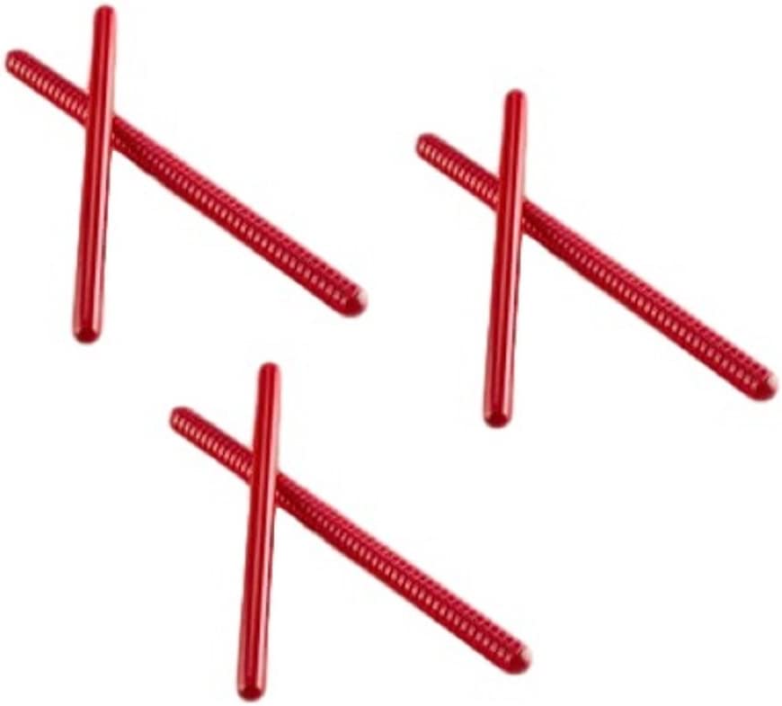 Westco 3 Pairs of 10 inch Rhythm Sticks - Ribbed & Smooth (Red ...