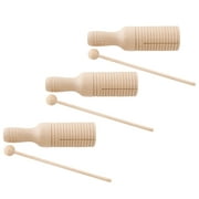 Westco Educational Products Medium Guiro Crow Sounder with Mallet, Pack of 3