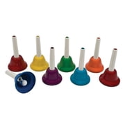 Westco Music HB801 8-Note Diatonic Handbell Set with Durable Case - Perfect for Classroom, Choir, and Personal Use