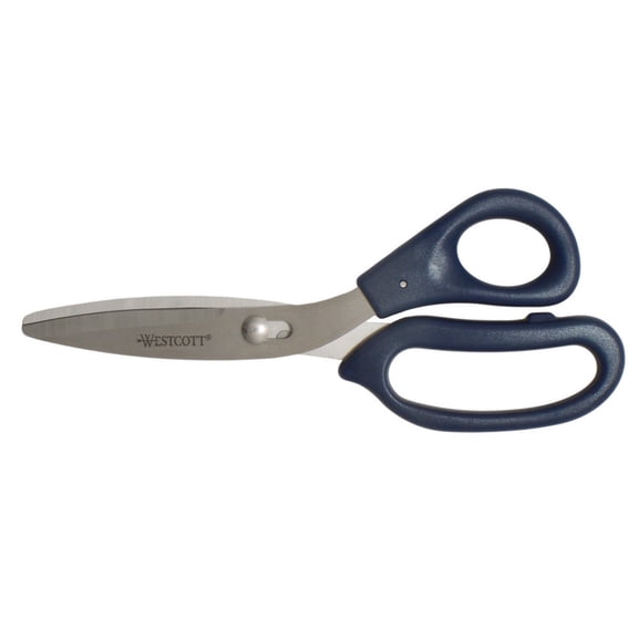 Westcott 00454 8 in. Power Pivot Straight Shears with 3.5 in. Cut Length - Blue