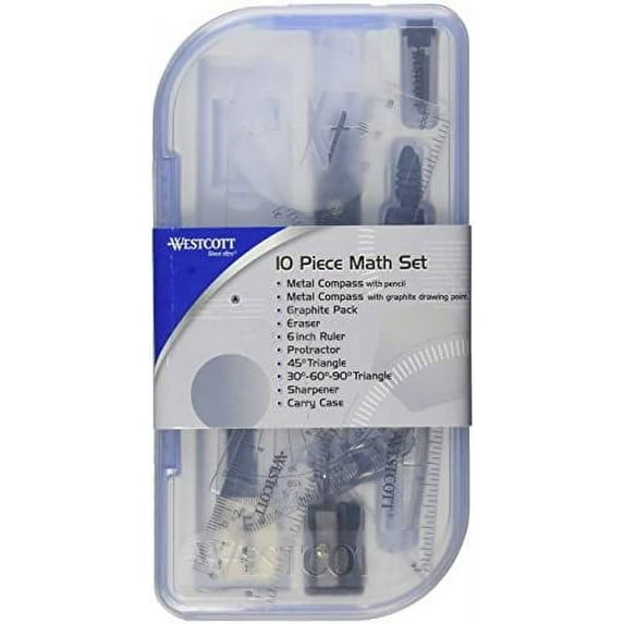Westcott 10 Piece Math Set