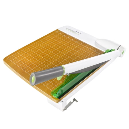 Westcott CarboTitanium Guillotine Trimmer, 12", White & Green