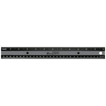 Westcott 12" Kleen Earth Black, Recycled Ruler, Plastic, Metric, Imperial, 0.1, 1 Each, Not Bulk, High School.