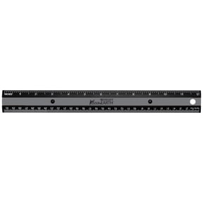 Westcott 12" Kleen Earth Black, Recycled Ruler, Plastic, 1 Each, No Bulk, High School.