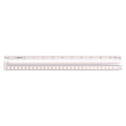 Westcott Data Processing Magnifying Ruler, 12", Plastic, Metric/Imperial, Clear, for Office, 1-Count