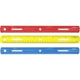 thumbnail image 1 of Westcott 12" Plastic Ruler - 12" Length - 1/16 Graduations - Imperial, Metric Measuring System - Plastic - 1 Each - Assorted | Bundle of 10 Each, 1 of 1