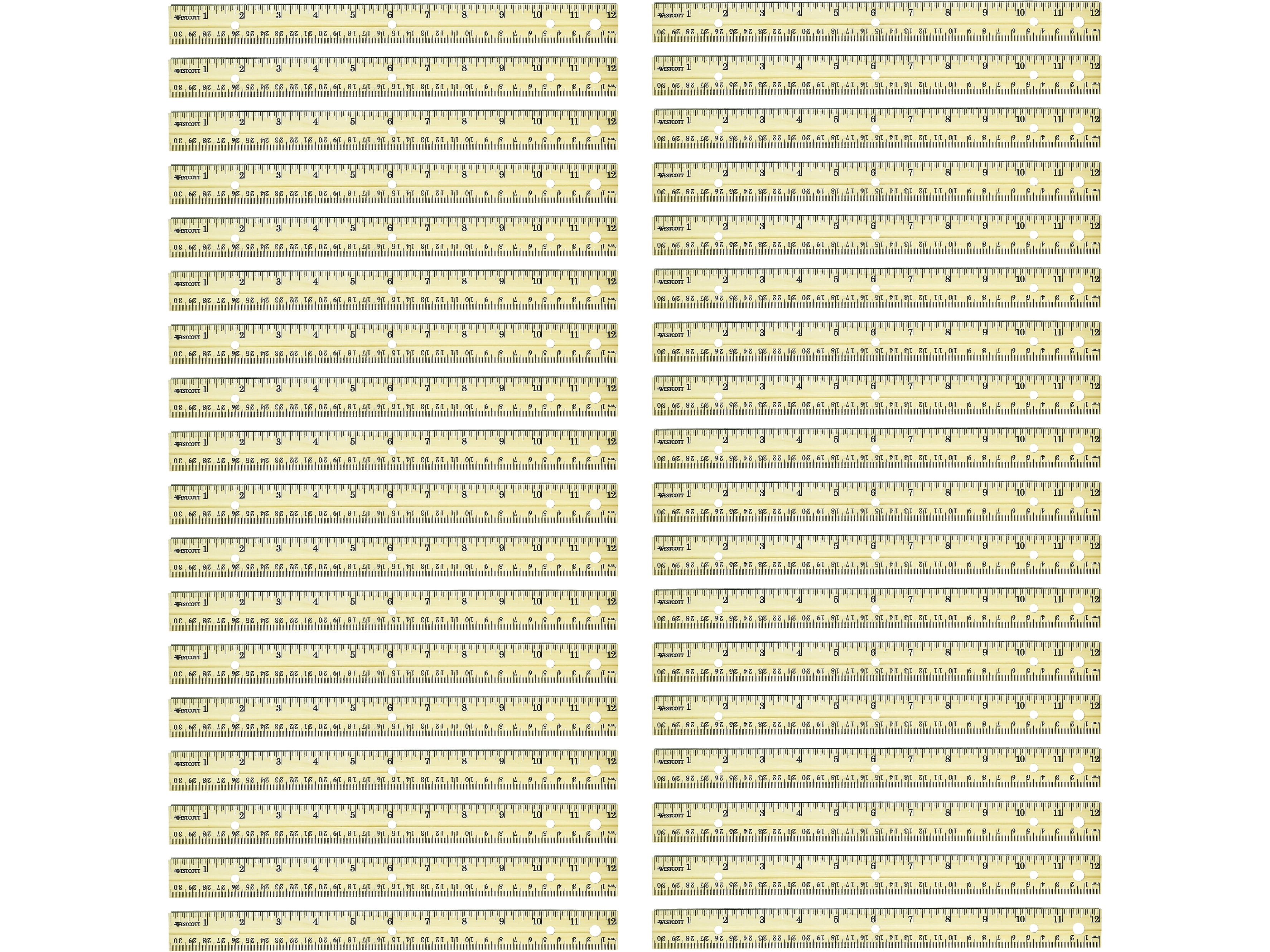 Westcott 12" Ruler Brown 36/Box 17724