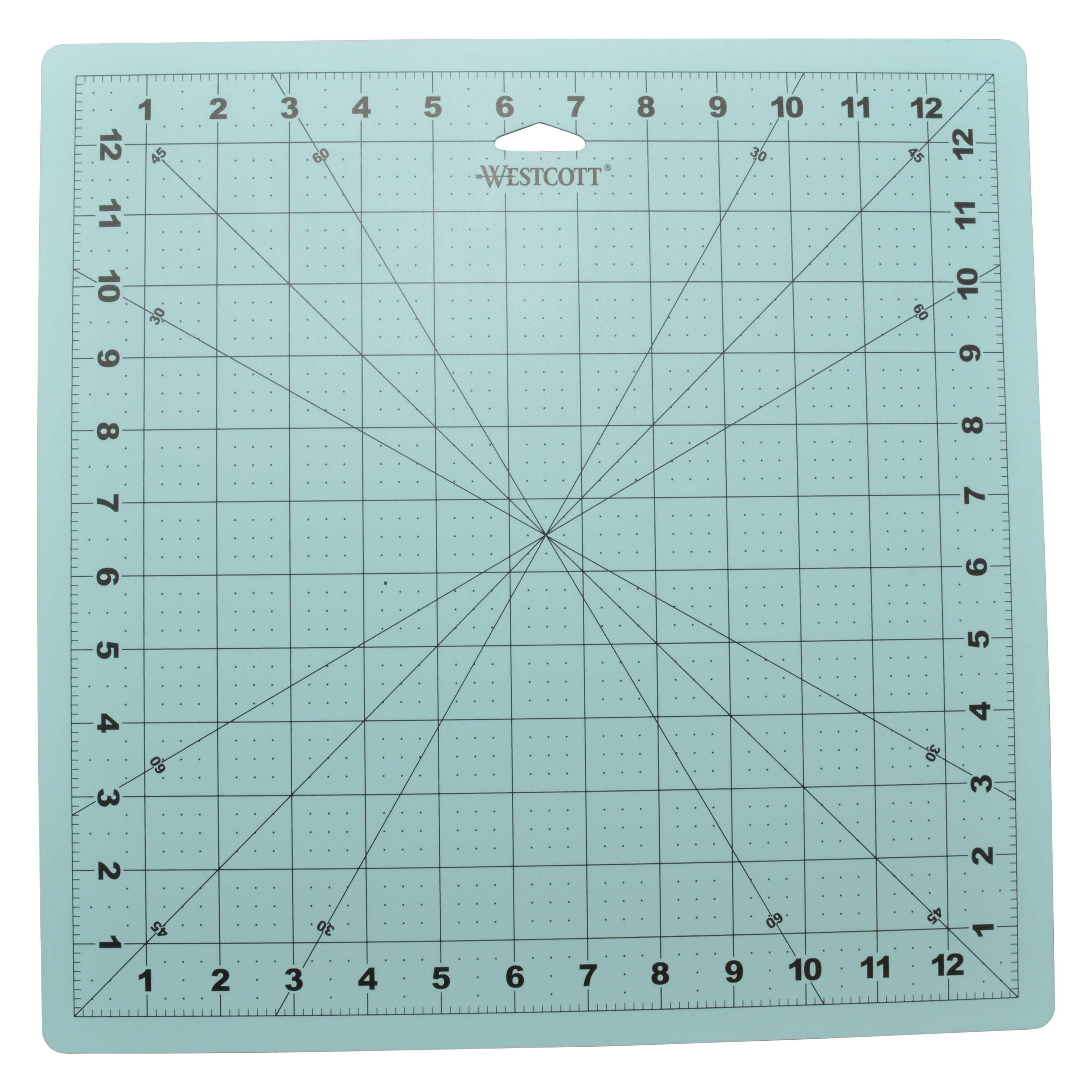 Carevas A3 Cutting Mat Single-Sided Cutting Board Cut Pad DIY Tool with Clear Grid Lines Angles for Scrapbooking Art and Craft Projects, Green