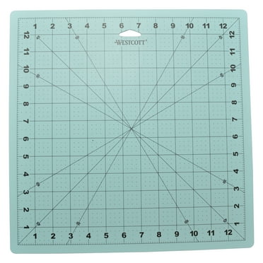 Westcott 12" x 12" Self-Healing Cutting Mat, for Craft, Blue, 1-Count