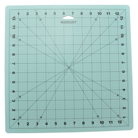 Westcott 12" x 12" Self-Healing Cutting Mat, for Craft, Blue, 1-Count