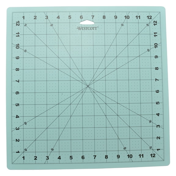 Westcott 12" x 12" Self-Healing Cutting Mat, for Craft, Blue, 1-Count