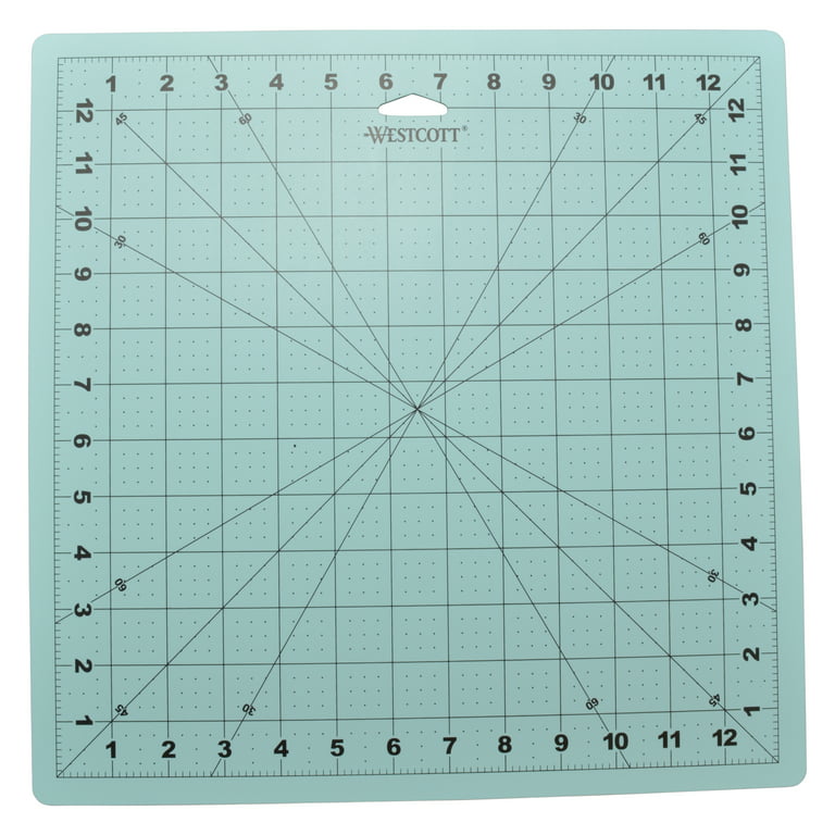 Westcott 12 x 12 Self-Healing Cutting Mat, for Craft, Blue, 1-Count 