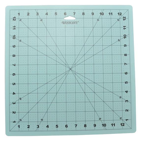 Westcott 13" x 13" Self-Healing Cutting Mat, for Craft, Blue, 1-Count