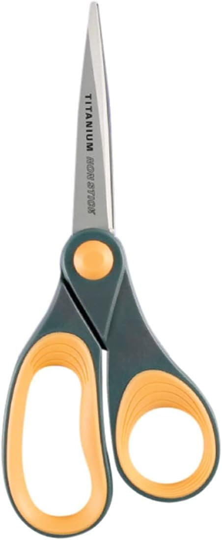 Westcott 14849 Non-Stick Titanium Bonded Scissors, 8-Inch Straight