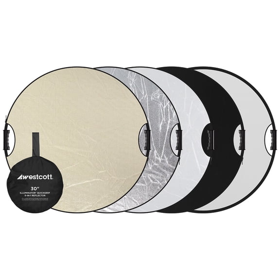 Westcott Illuminator 30" QuickGrip 5-In-1 Reflector