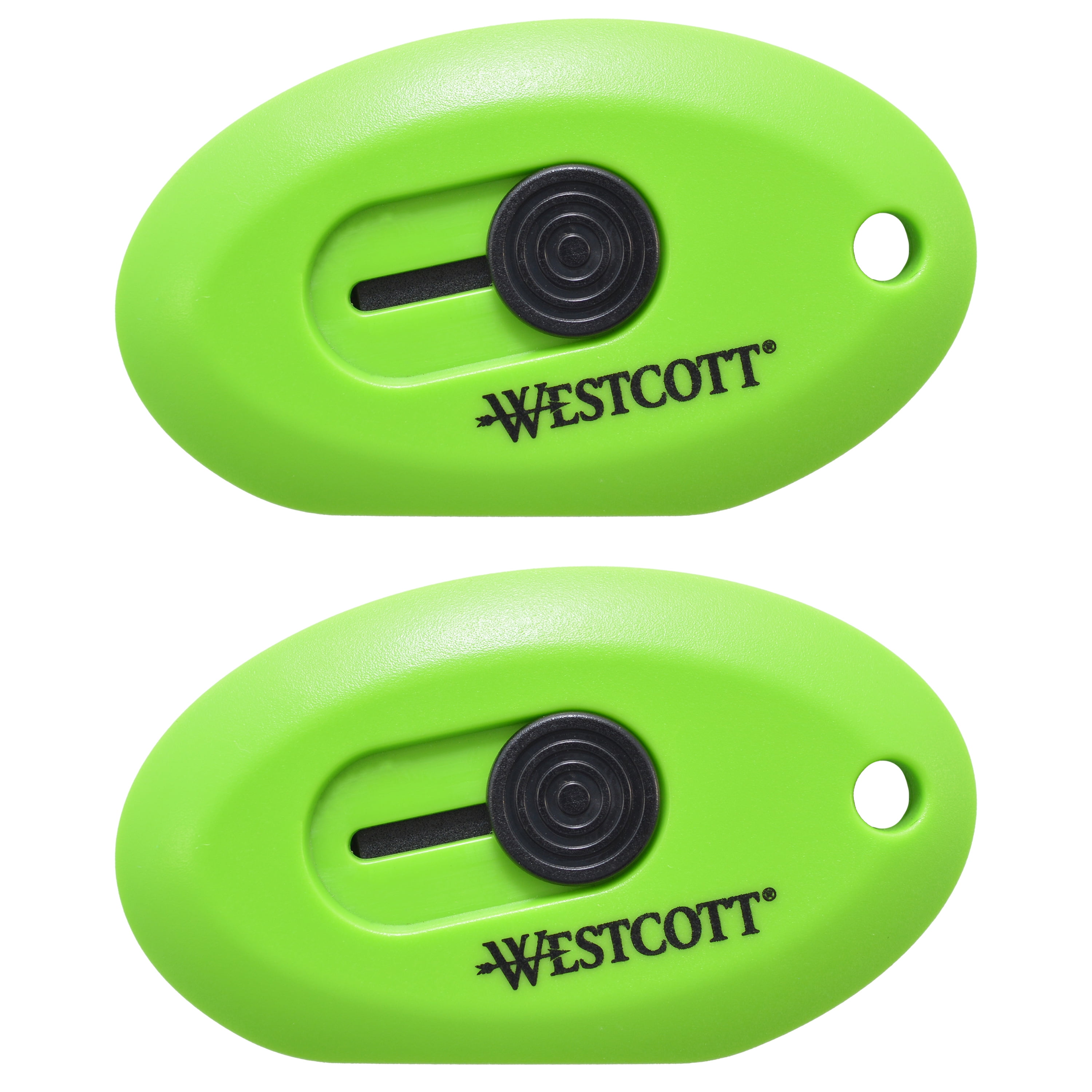 Westcott 2-pack Compact Magnetic Ceramic Retractable Blade Box Cutter
